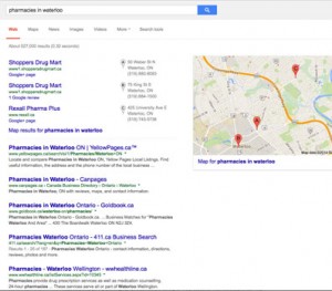 Geographical Search Results